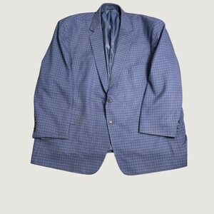 Two Color Grid Pattern Oak Hill | Suits & Blazers | Oak Hill Sport Coat Mens 4xl 586r Blue ...